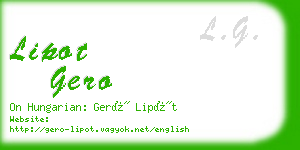 lipot gero business card